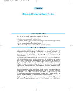 Billing and Coding for Health Services