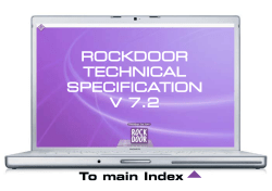 rockdoor technical specification v 7.2