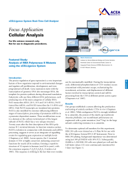 Analysis of RNA Polymerase II Mutants