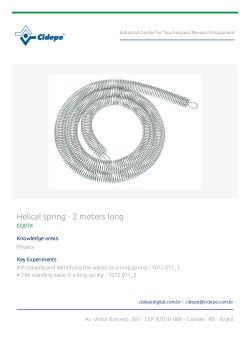 Helical spring - 2 meters long