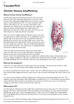 Chronic Venous Insufficiency - Southern Vascular Specialist