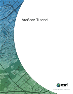 ArcScan Tutorial