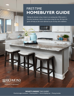 HOMEBUYER GUIDE - Richmond American Homes