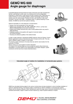 Data sheet GEM&Uuml; 601, 602, 605, 611, 612, 615, 625
