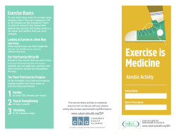 Aerobic Activity Log - Cabarrus Health Alliance