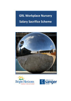 GRL Workplace Nursery Salary Sacrifice Scheme