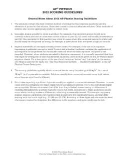 Sample Responses Q2 - AP Central