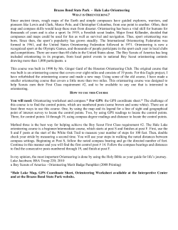 Hale Lake Orienteering - Brazos Bend State Park Volunteer