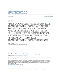 KINGS COUNTY, et al., Petitioners, v. SURFACE