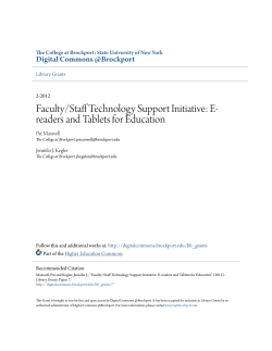 Faculty/Staff Technology Support Initiative