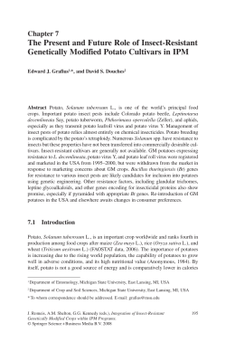 The Present and Future Role of Insect