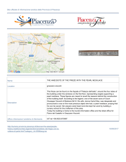 Sito ufficiale di informazione turistica della Provincia di Piacenza