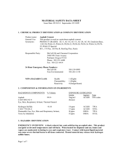 MATERIAL SAFETY DATA SHEET - McCall Oil and Chemical