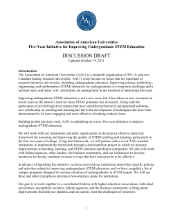 discussion draft - Association of American Universities
