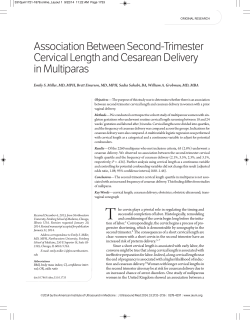 Association Between Second‐Trimester Cervical Length and