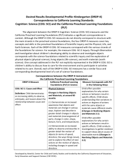 COG: SCI Correspondence to PLF - DRDP-K