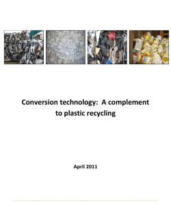 Plastics-to-Oil: Conversion Technology&mdash;A Complement to Plastic