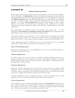 Introduction to Sociology &ndash; SOC101 VU - VU LMS