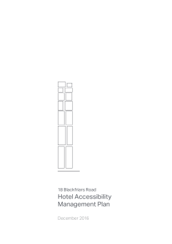 Hotel Accessibility Management Plan