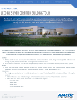 leed nc silver certified building tour