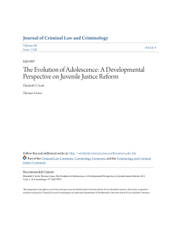 The Evolution of Adolescence: A Developmental Perspective on