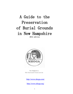 A Guide to the Preservation and Conservation of Graveyards