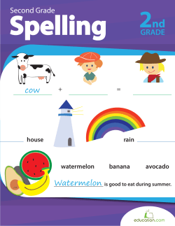 Second Grade Spelling