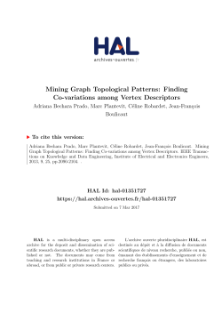Mining Graph Topological Patterns: Finding Co-variations