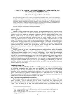 effects of coastal landform changes