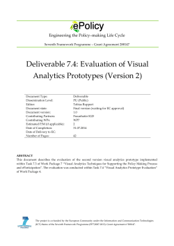 Evaluation of Visual Analytics Prototypes