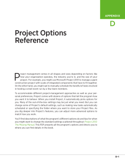 Project Options Reference - How to Example Code