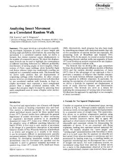Analyzing insect movement as a correlated random walk