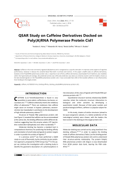 QSAR Study on Caffeine Derivatives Docked on Poly(A)RNA