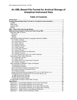An XML-Based File Format for Archival Storage