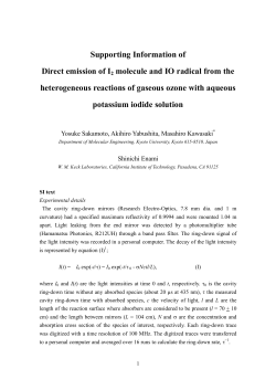 Direct Emission of I_2 Molecule and IO Radical from the