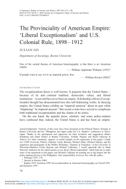 The Provinciality of American Empire