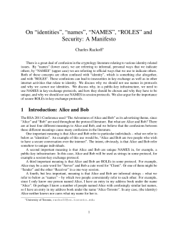 On &ldquo;identities&rdquo;, &ldquo;names&rdquo;