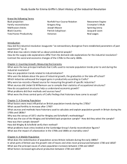 Study Guide for Emma Griffin`s Short History of the Industrial