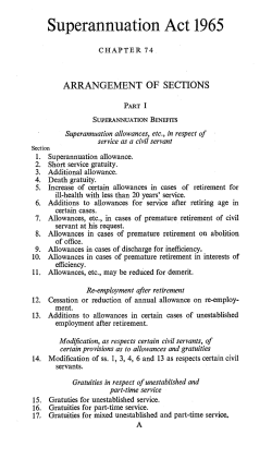 Superannuation Act 1965