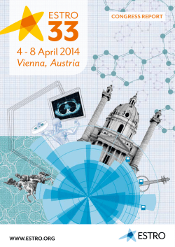 ESTRO 33 Congress Report