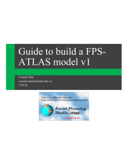 Guide to build a FPS-ATLAS model v1