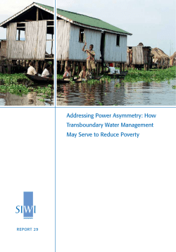 Addressing Power Asymmetry: How Transboundary Water