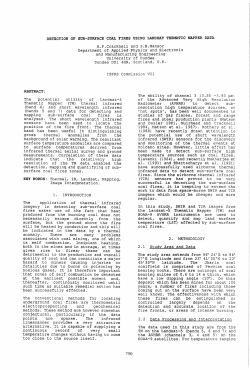 detection of sub-surface coal fires using