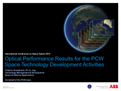 Presentation - ESA Conference Bureau