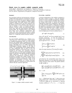 Elastic waves in complex radially symmetric media