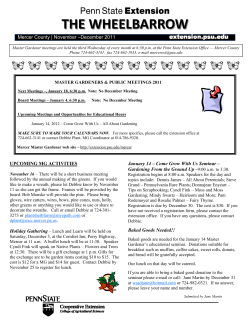 November - December Wheelbarrow