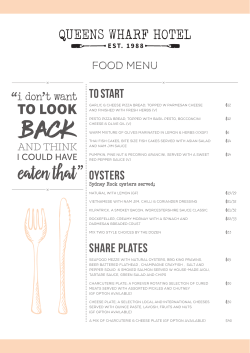 menu - Queens Wharf Hotel