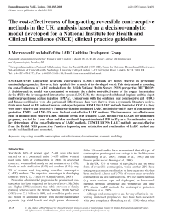 The cost-effectiveness of long-acting reversible contraceptive