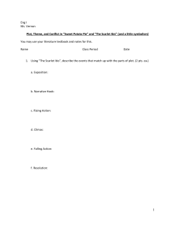 Eng I Ms. Vernon Plot, Theme, and Conflict in &ldquo;Sweet Potato