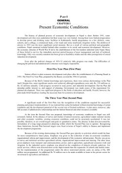 Third Plan - National Planning Commission